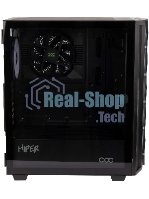 Компьютерный корпус Hiper DCB черный без БП ATX 1x120mm 1x140mm 1xUSB2.0 1xUSB3.0 audio bott PSU