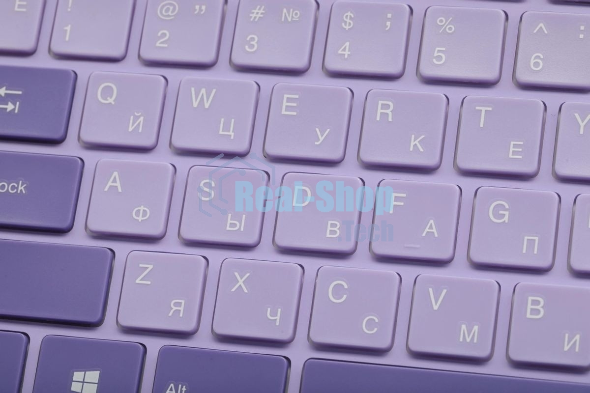 Комплект клавиатура + мышь Acer OCC205 беспроводной USB, 1200 dpi, фиолетовый