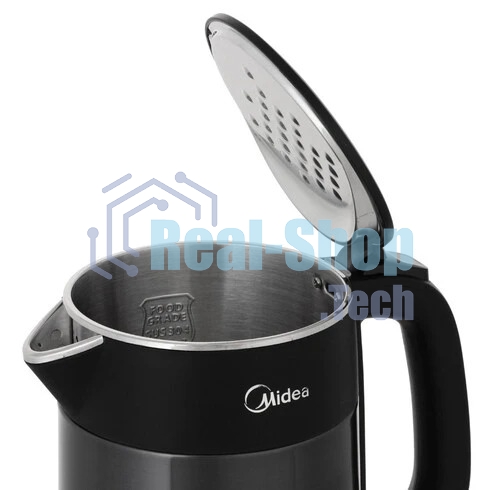 Чайник электрический Midea 1.5л, 2200Вт, черный