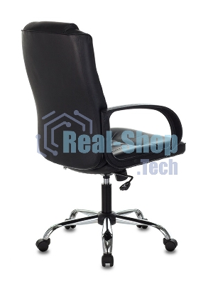 Кресло Бюрократ T-800N/BLACK черный, кожа