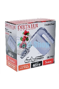 Миксер DELTA LUX DE-7702 белый с серым