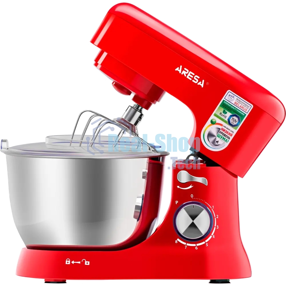 Миксер планетарный ARESA AR-1910 1000 Вт. красный