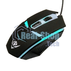 Мышь проводная Nakatomi MOG-02U черный, 1600 dpi, USB, кнопки - 5