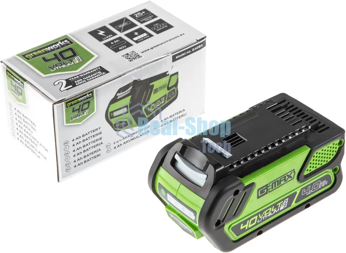 Снегоуборщик аккумуляторный GreenWorks GD40SSK4, 40V, 30 см, бесщеточный, с 1хАКБ 4 А.ч и ЗУ 2600807UB