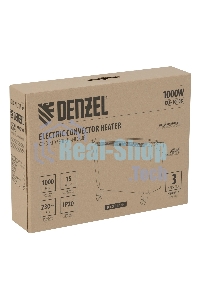 Конвектор Denzel XCE-1000B черный, 1000 Вт, 15 м2, термостат