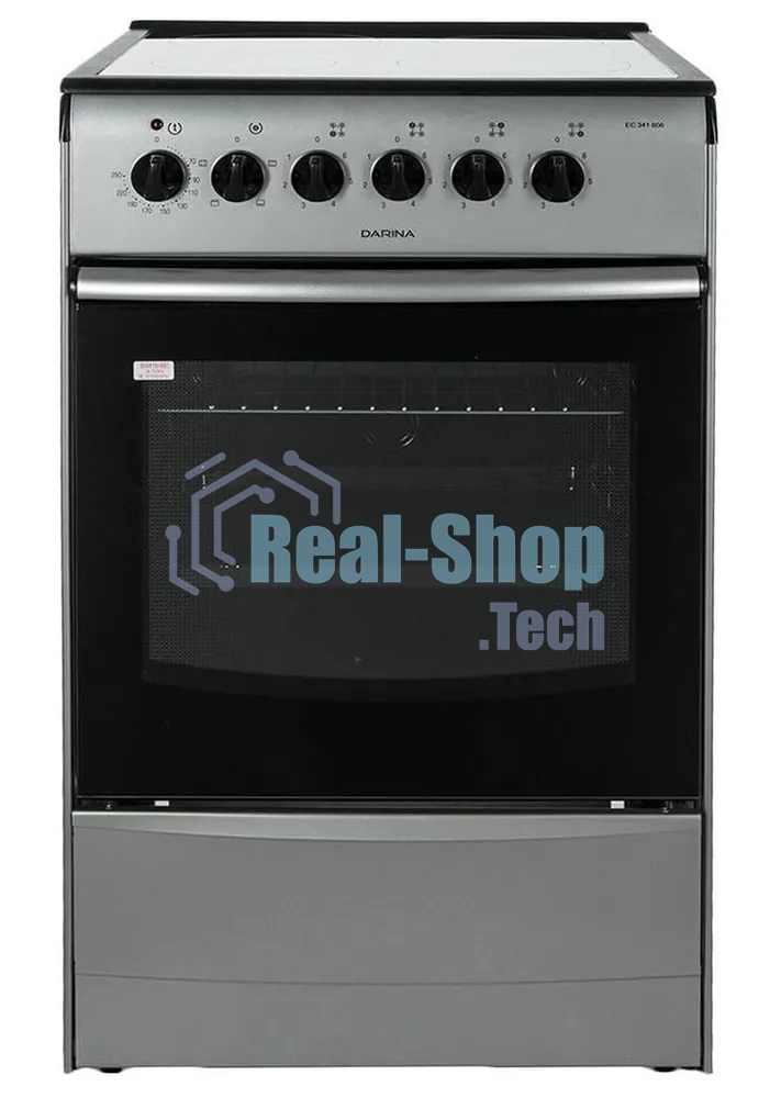 Плита электрическая Darina 1B EC 341 606 silver серебристый/черный, конфорок 4 шт, духовка 50 л, 50 см x 85 см x 56 см