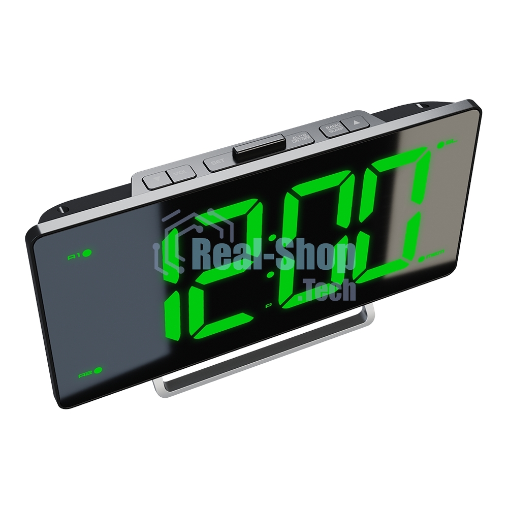 Радиочасы Soundmax SM-1561U (черный с белым)