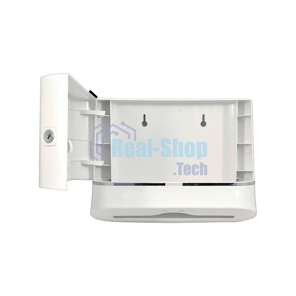 Диспенсер бумажных полотенец Puff 5135, белый, с замком, ABS-пластик