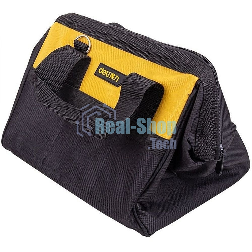 Сумка-саквояж для инструментов Deli DL-P1 300 x 230 x 250мм, 14 карманов, плечевой ремень, ткань Оксфорд 600D