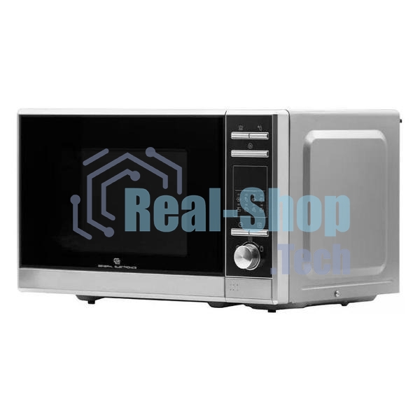 Микроволновая печь General Electronics GE DG420S атласное серебро, 20 л, 700 Вт, переключатели - сенсор, кнопки, поворотный механизм