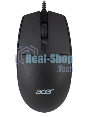 Мышь проводная Acer OMW126 черный, 1200 dpi, USB, кнопки - 3