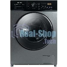 Стирально-сушильная машина Бирюса WMD-SM812/03 M металлик, загрузка фронтальная 8 кг, 1200 об/мин, класс: А+++