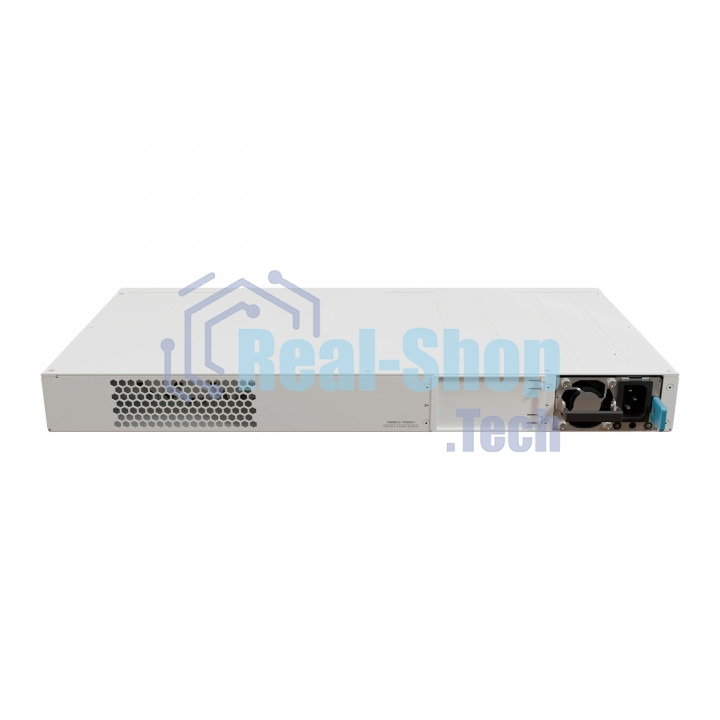 Коммутатор MikroTik CRS320-8P-8B-4S+RM Cloud Router Switch with dual-core 800 MHz CPU, 256 MB RAM, 98DX226S switch chip, 17 x Gigabit Eth ports (8 x 802.3af/at, 8 x 802.3bt PoE-out), 4 x 10G SFP+ ports, RouterOS L5, 1U rackmount enclosure, 600W PSU