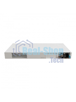 Коммутатор MikroTik CRS320-8P-8B-4S+RM Cloud Router Switch with dual-core 800 MHz CPU, 256 MB RAM, 98DX226S switch chip, 17 x Gigabit Eth ports (8 x 802.3af/at, 8 x 802.3bt PoE-out), 4 x 10G SFP+ ports, RouterOS L5, 1U rackmount enclosure, 600W PSU