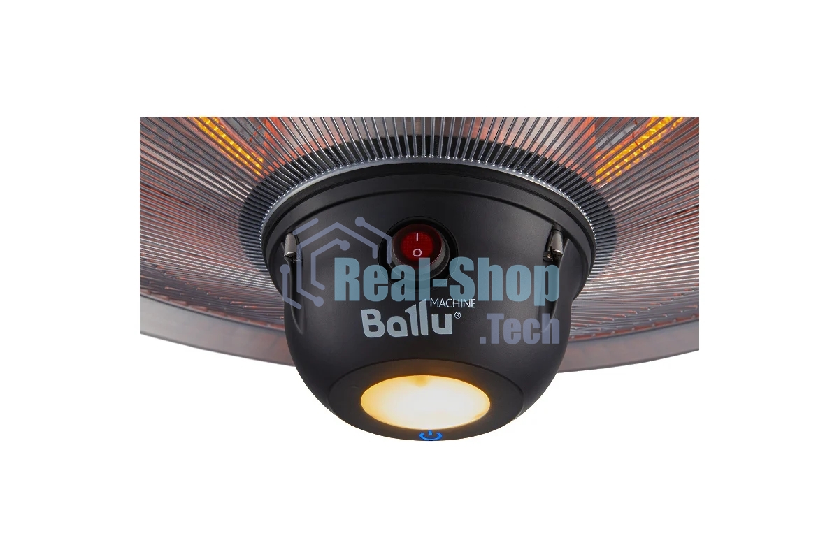 Обогреватель инфракрасный Ballu BIH-LL-2.1-S серебристый, карбоновый, 2100 Вт, 20 м2