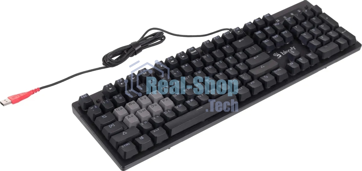 Клавиатура проводная A4Tech Bloody B500N USB серый