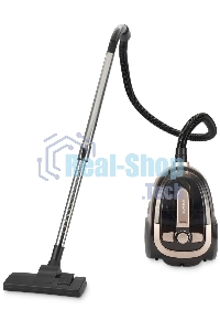 Пылесос Hyundai HYV-C3550 золотистый/темно-коричневый, 380/2220 Вт, уборка сухая, пылесборник контейнер 2,5 л