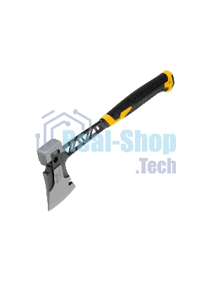 Топор цельнокованый Denzel 600 г, двухкомпонентная обрезиненная рукоятка