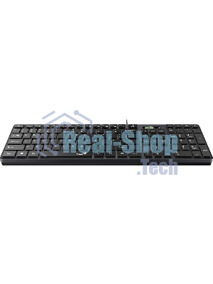 Клавиатура проводная Genius SlimStar 126, USB, черный