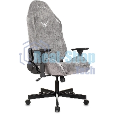 Кресло игровое Бюрократ Knight N1 Fabric серый Light-19 с подголов. крестовина металл