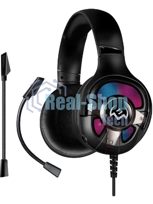 Гарнитура Sven AP-U1100MV чёрный, проводная, USB, подсветка