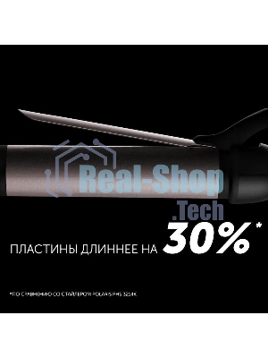 Щипцы для завивки волос Polaris PHS 3410TAi Argan Therapy PRO черный, 34 мм, 220 °C, 6 режимов