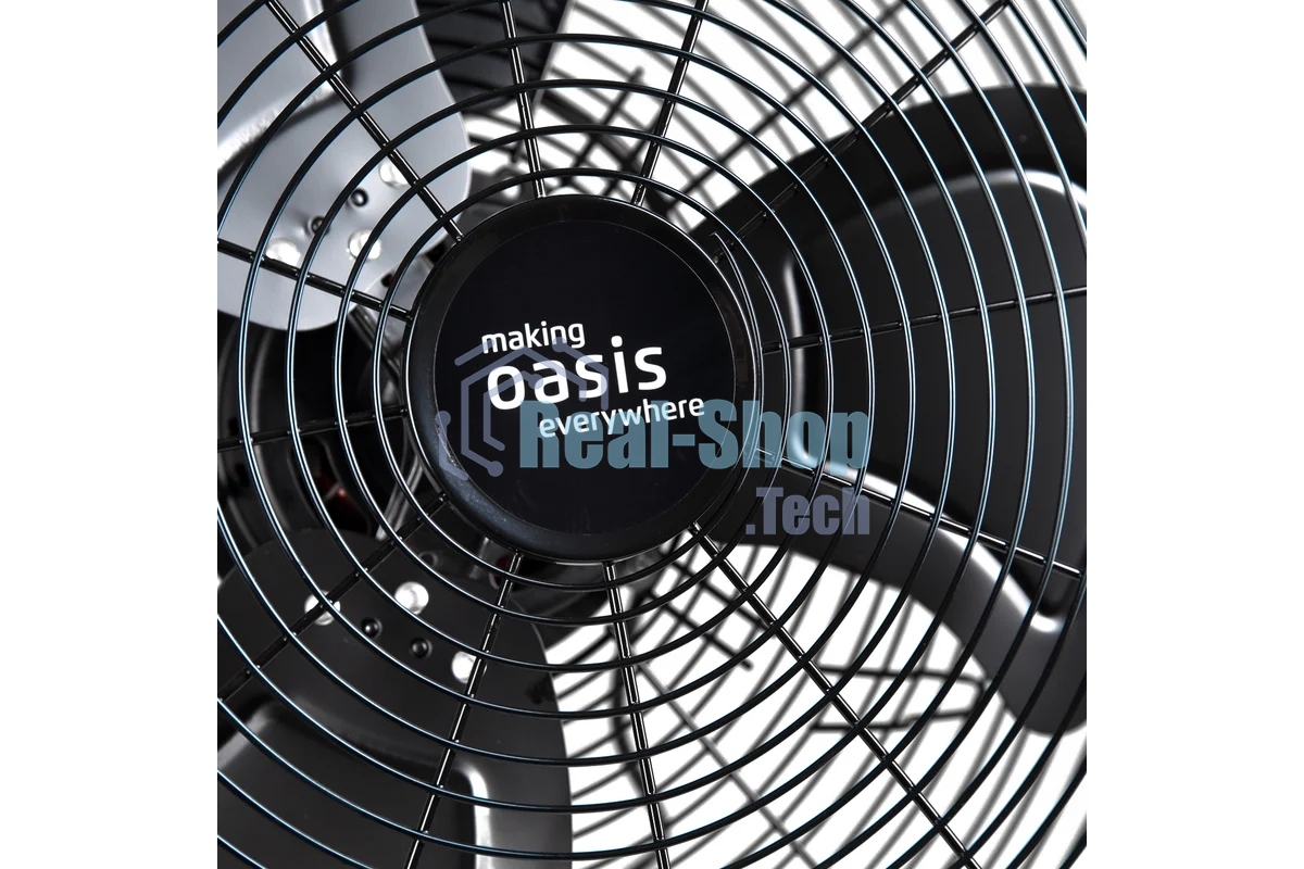 Вентилятор OASIS VN-110B чёрный, напольный, 110 Вт, 3 скорости, 53 см