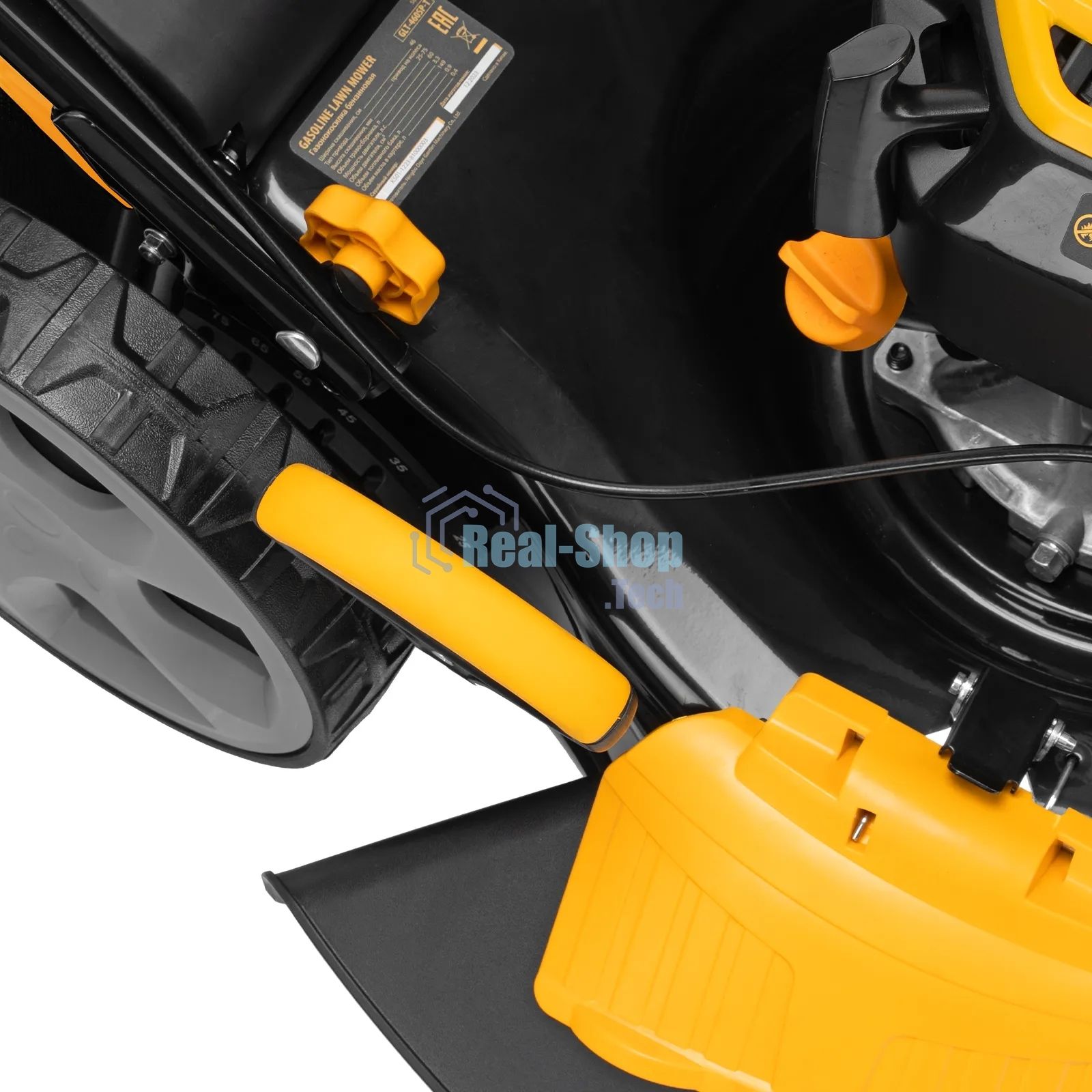 Бензиновая газонокосилка Denzel GLT-460SP-T, Trike 150 см3, 46 см, привод, панель, 60л