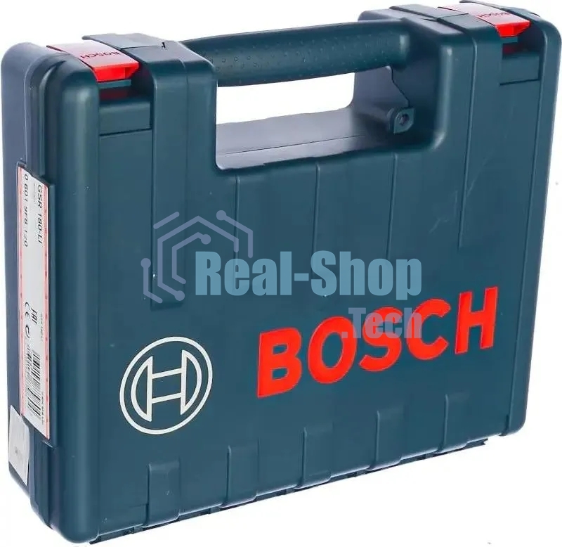 Дрель-шуруповерт аккумуляторная Bosch GSR 180 LI, 18В, 2 АКБ, Кейс