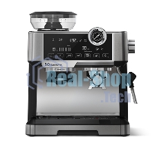 Кофеварка рожковая BQ CM5002 серебристый/черный, исп. кофе - зерновой/молотый, 2,8 л, 2400 Вт, 19 бар