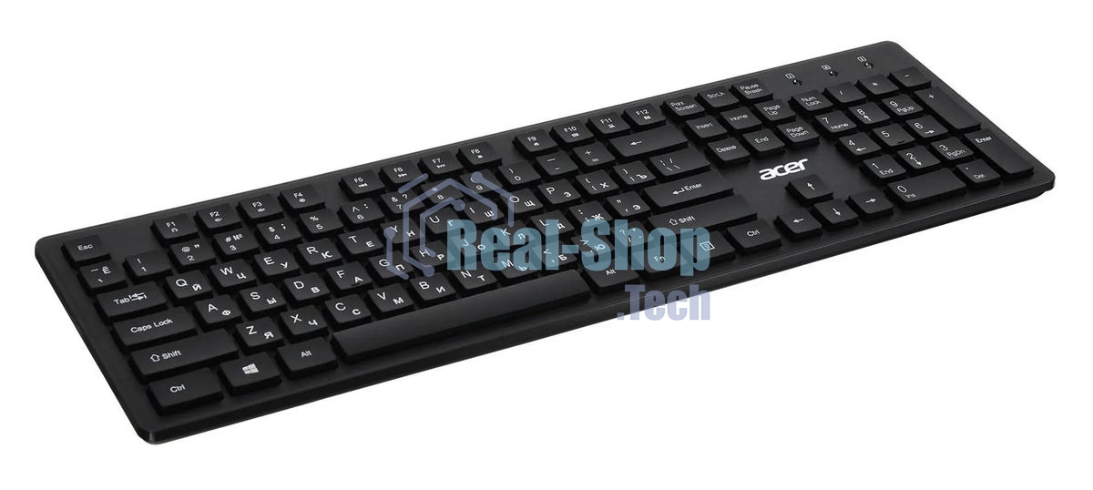 Клавиатура проводная Acer OKW020, USB, черный