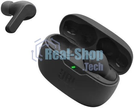 Наушники TWS JBL Wave Beam черный, внутриканальные, Bluetooth, быстрая зарядка, до 8 ч