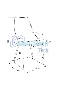 Стул для дома Бюрократ CH-K4 бежевый Holland 06 металл черный на ножках