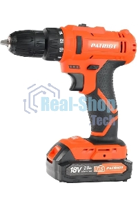 Дрель-шуруповерт Patriot BR 187UES, Аккумуляторная, 18В, 2 АКБ, Кейс