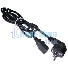 Шнур питания Lanmaster LAN-PP13/SHA-1.5-BK C13-Schuko проводник.:3x0.75мм2 1.5м 220В 10А черный