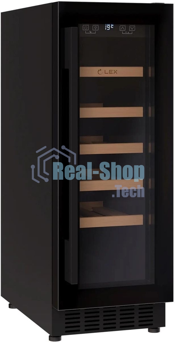 Винный шкаф LEX LWD3020BL 1-нокамерн. черный