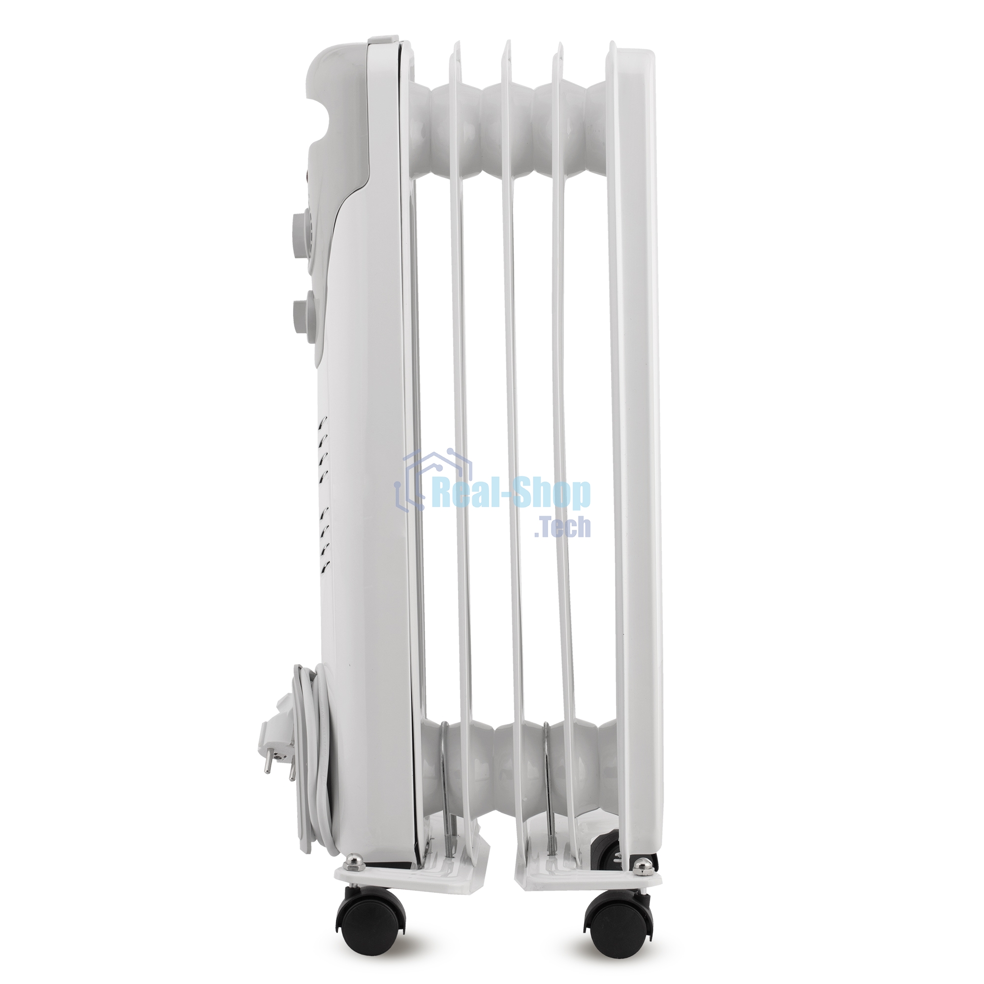 Обогреватель масляный Vitek VT-1707 W (5 секций) белый, 1000 Вт, 10 м2, термостат