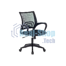 Кресло офисное Бюрократ CH-695N черный, эко.кожа, крестов. пластик