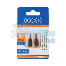 Бита EDGE by PATRIOT T8, сталь S2, длина 25 мм, 2шт в блистере