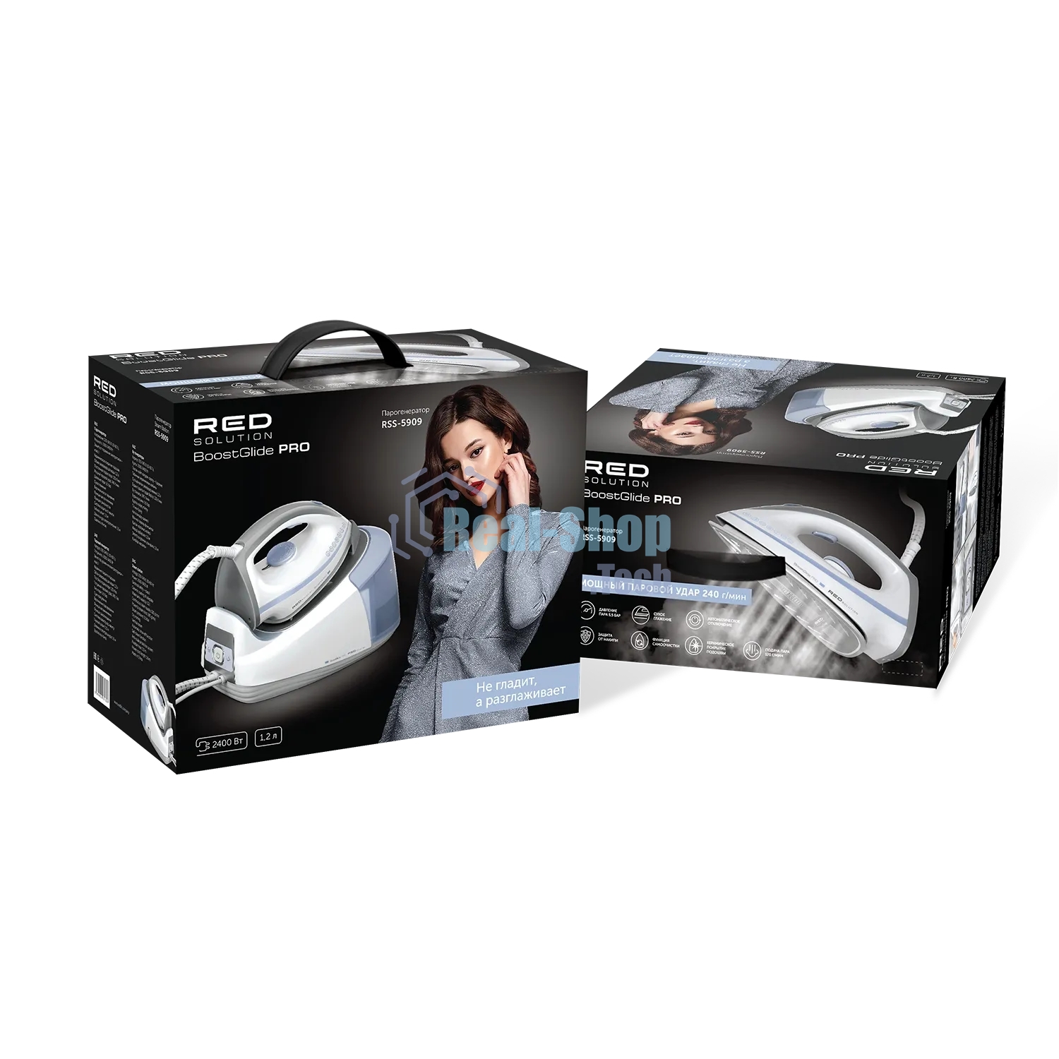 Парогенератор Red Solution RSS-5909 2400Вт белый/голубой