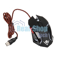 Мышь проводная Nakatomi MOG-20U черный, 2400 dpi, USB, кнопки - 6