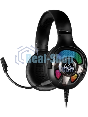 Гарнитура Sven AP-U1100MV чёрный, проводная, USB, подсветка