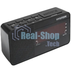 Радиобудильник Hyundai H-RCL200 черный LED проек.изоб. подсв:красная часы:цифровые AM/FM