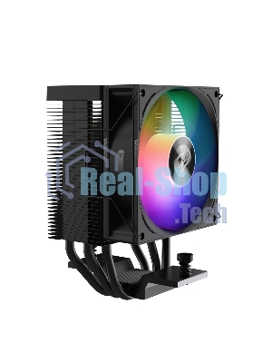 Кулер для процессора PCCooler R300 ARGB BK черный 92мм алюминий+медь 2200rpm 30db 4-pin 150W 133мм