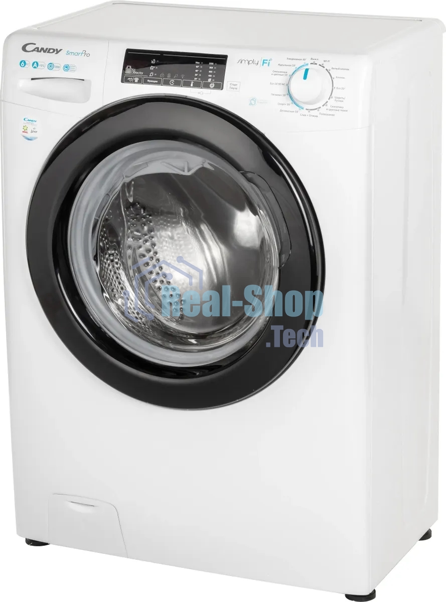 Стиральная машина Candy Smart Pro CSO34 106TB1/2-07 белый, загрузка фронтальная 6 кг, 1000 об/мин., класс: А