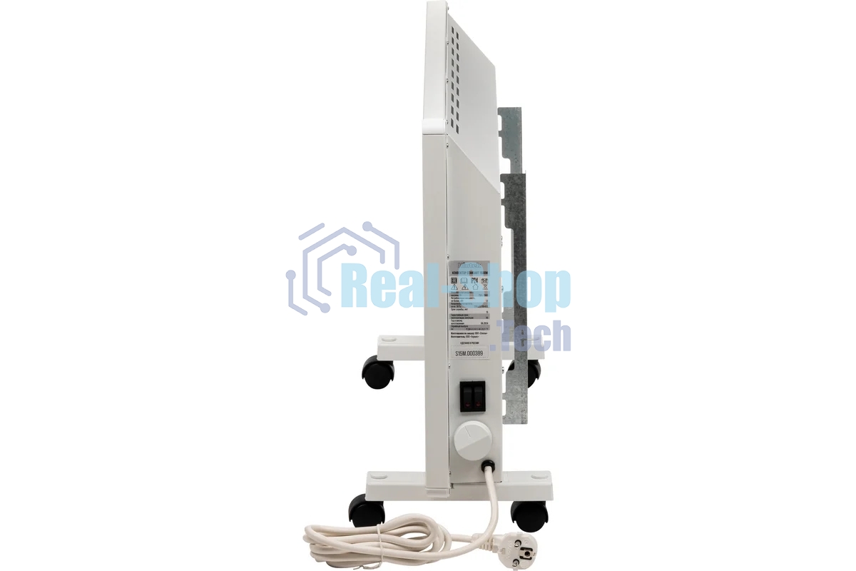 Конвектор HINTEK Standart 2500 04.05.01.214598 белый, 2500 Вт, 30 м2, термостат