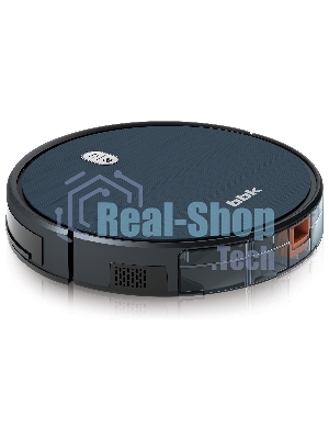 Робот-пылесос BBK BV3504 темный океан, 2600 мАч Li-Ion, уборка комбинированная, пылесборник контейнер 0.6 л