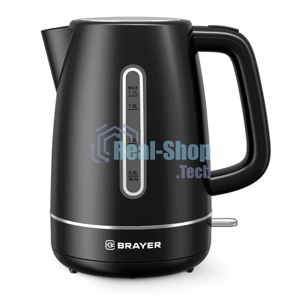 Чайник электрический BRAYER BR6103BK 2200Вт, 1.7л, черный