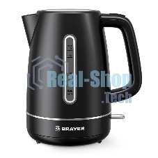 Чайник электрический BRAYER BR6103BK 2200Вт, 1.7л, черный