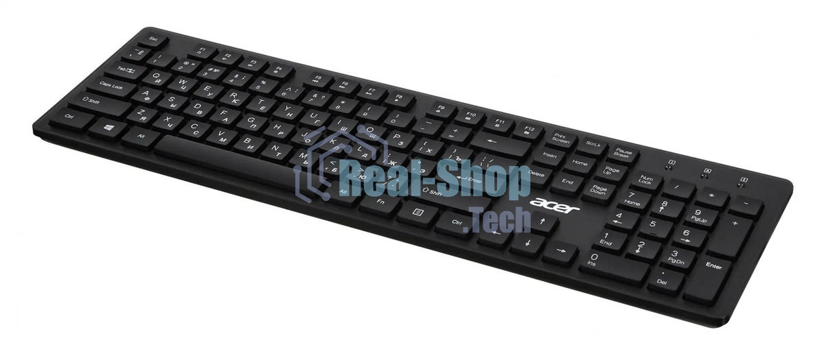 Клавиатура проводная Acer OKW020, USB, черный